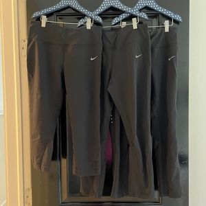 Nike Women, Black Dri-Fit Spandex (Size M x3)